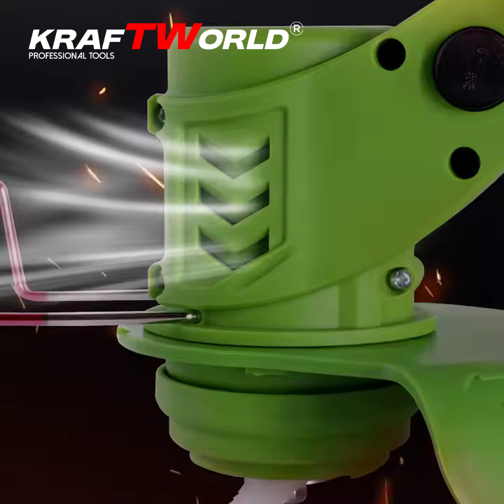 Акумулаторен Тример KraftWorld – Косачка за Трева с 2бр Батерия и Зарядно ГРАДИНСКИ Акумулаторен Тример KraftWorld - Косачка за Трева с 2бр Батерия и Зарядно - Image 7