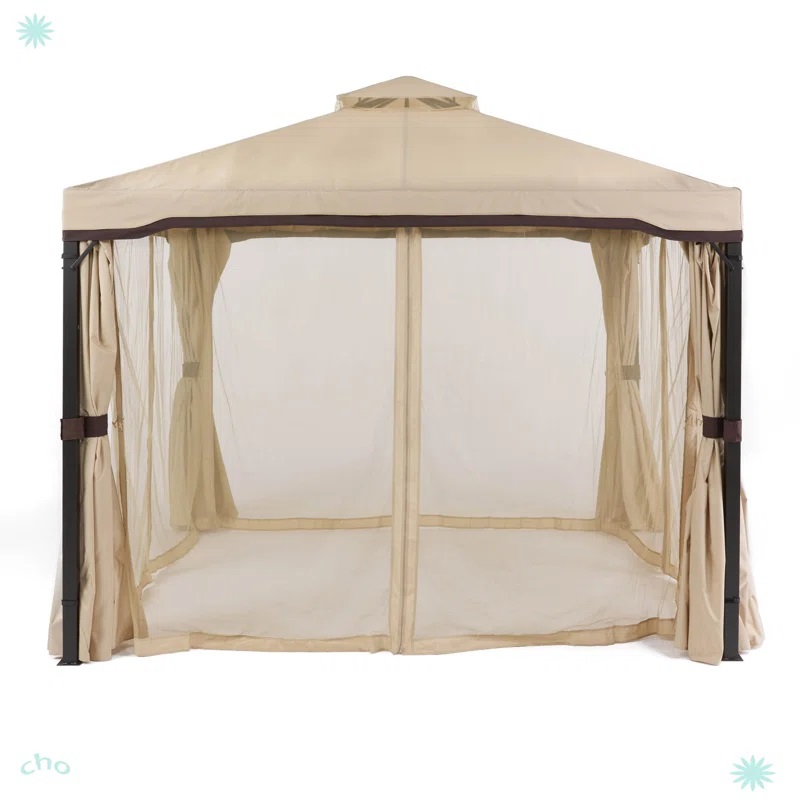 Луксозна градинска шатра Toscana 3.36×3.36м с мрежа против насекоми,UV защита и метална рамка МЕБЕЛИ Луксозна градинска шатра Toscana 3.36x3.36м с мрежа против насекоми,UV защита и метална рамка - Image 10