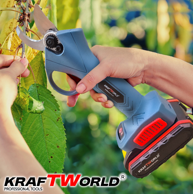 Комплект: Мини Резачка и Лозарска Ножица KraftWorld с 2бр батерии АКУМУЛАТОРНИ Комплект: Мини Резачка и Лозарска Ножица KraftWorld с 2бр батерии - Image 10