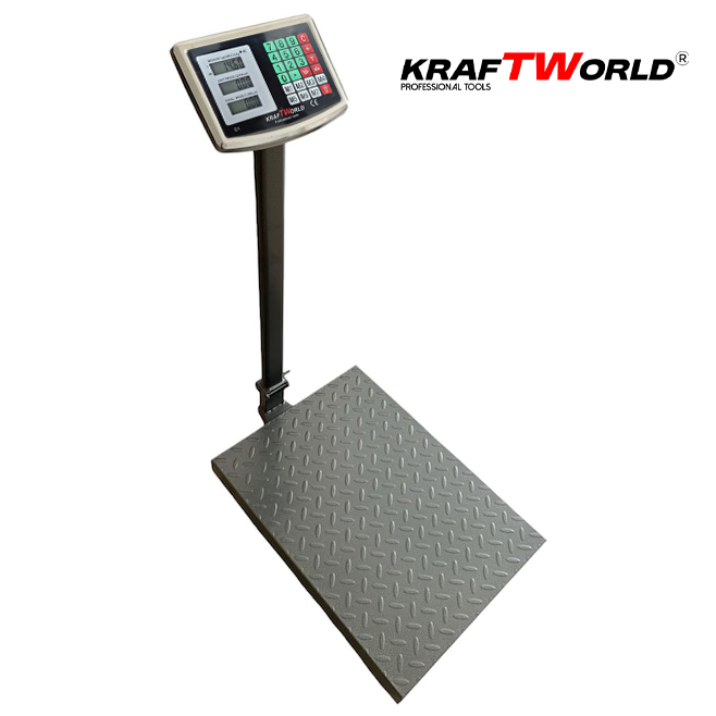 Електронен платформен кантар KraftWorld – до 100 кг, платформа 30×40см КАНТАРИ Електронен платформен кантар KraftWorld – до 100 кг, платформа 30x40см - Image 6