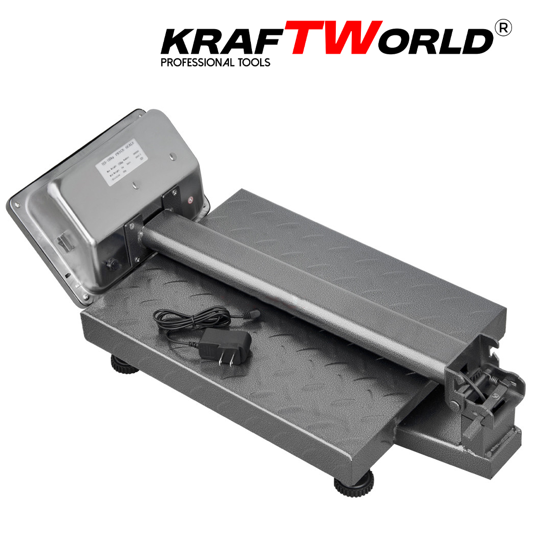 Електронен платформен кантар KraftWorld – до 100 кг, платформа 30×40см КАНТАРИ Електронен платформен кантар KraftWorld – до 100 кг, платформа 30x40см - Image 8