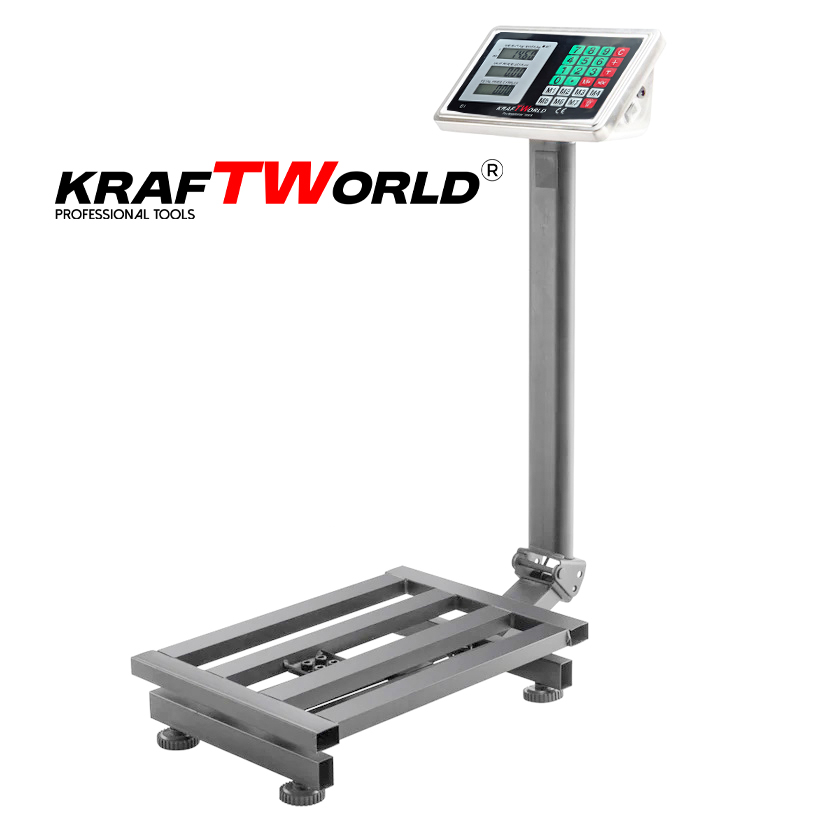 Електронен платформен кантар KraftWorld – до 100 кг, платформа 30×40см КАНТАРИ Електронен платформен кантар KraftWorld – до 100 кг, платформа 30x40см - Image 9