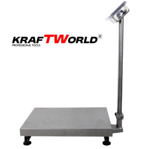 Alternative view of Електронен платформен кантар KraftWorld – до 1000 кг, платформа 80x60см
