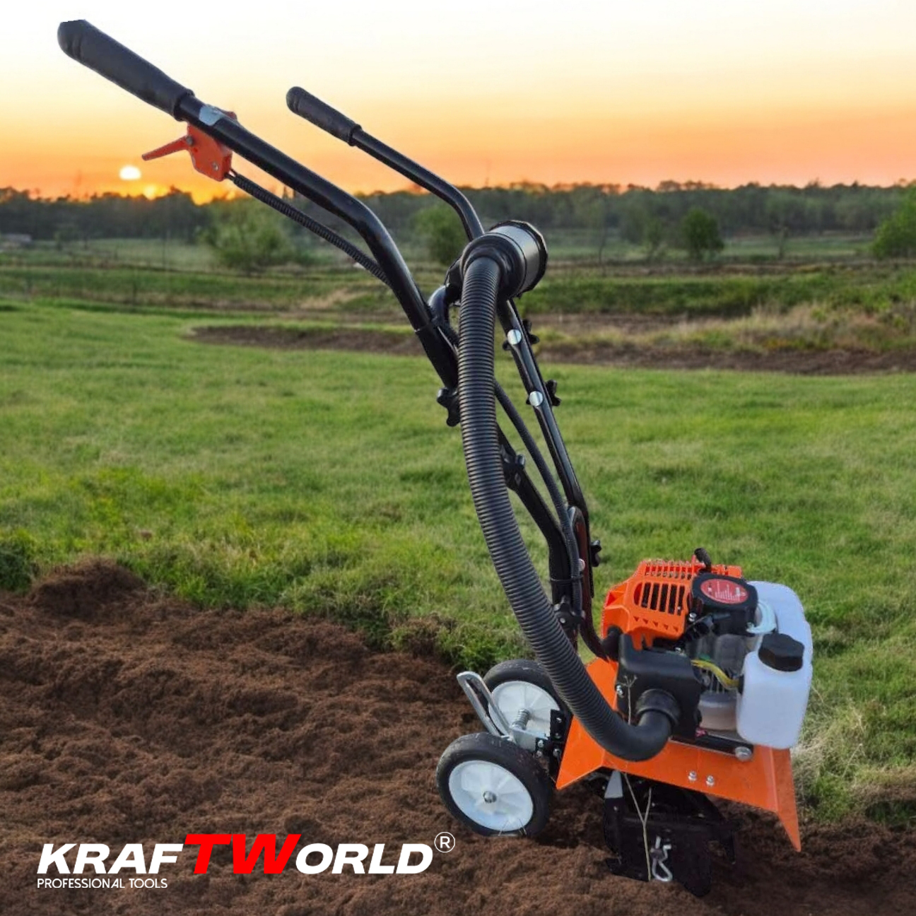 Мини мотофреза бензинова KraftWorld – двутактов мулти култиватор ГРАДИНСКИ Мини мотофреза бензинова KraftWorld – двутактов мулти култиватор - Image 3