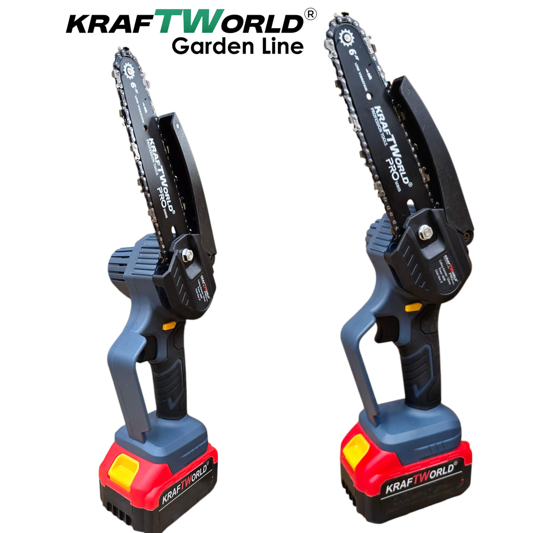 Акумулаторен Комплект 3в1 KraftWorld – Резачка 15 и 20см , Ножица и Телескопичен Прът 2,5м ГРАДИНСКИ Акумулаторен Комплект 3в1 KraftWorld – Резачка 15 и 20см , Ножица и Телескопичен Прът 2,5м - Image 6