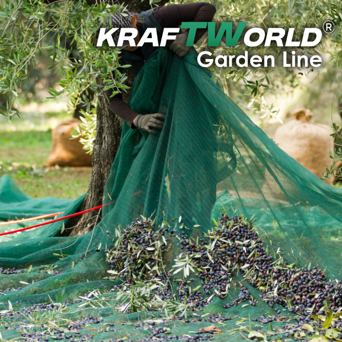 Мрежа за Събиране на Реколта KraftWorld 6х12м – Брезент за Маслини ГРАДИНСКИ Мрежа за Събиране на Реколта KraftWorld 6х12м – Брезент за Маслини - Image 2