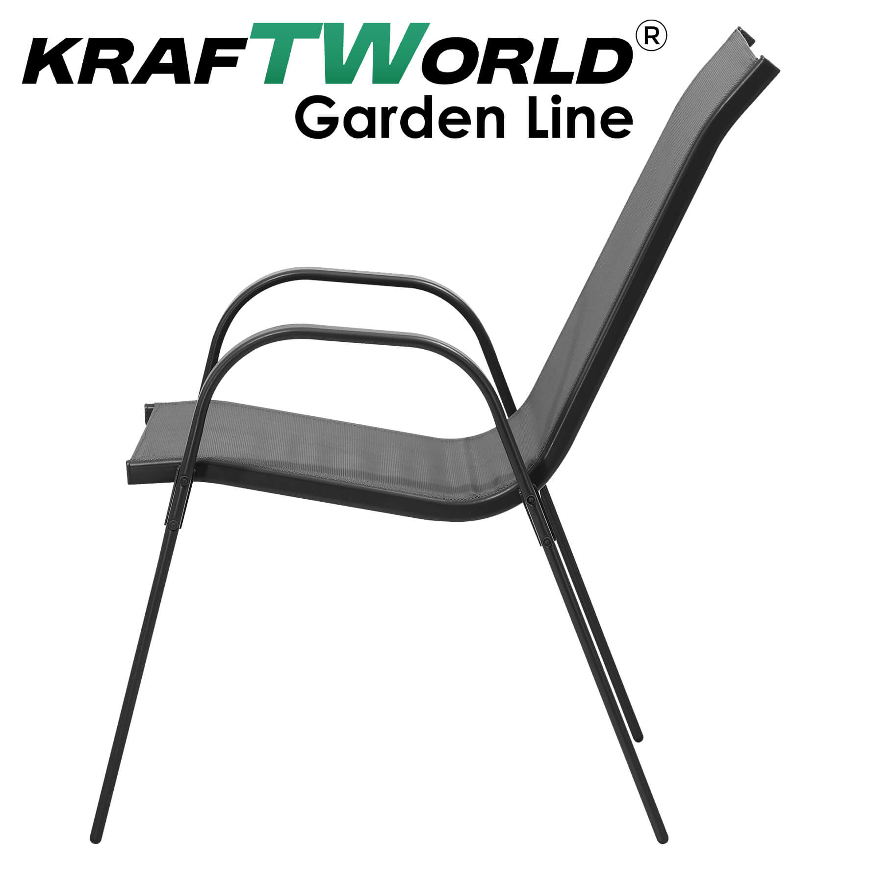 Градински Kомплект Capri – 4 Стола и кръгла Маса Kraftworld Gardenline Водоустойчив ГРАДИНСКИ МЕБЕЛИ Градински Kомплект Capri – 4 Стола и кръгла Маса Kraftworld Gardenline Водоустойчив - Image 14