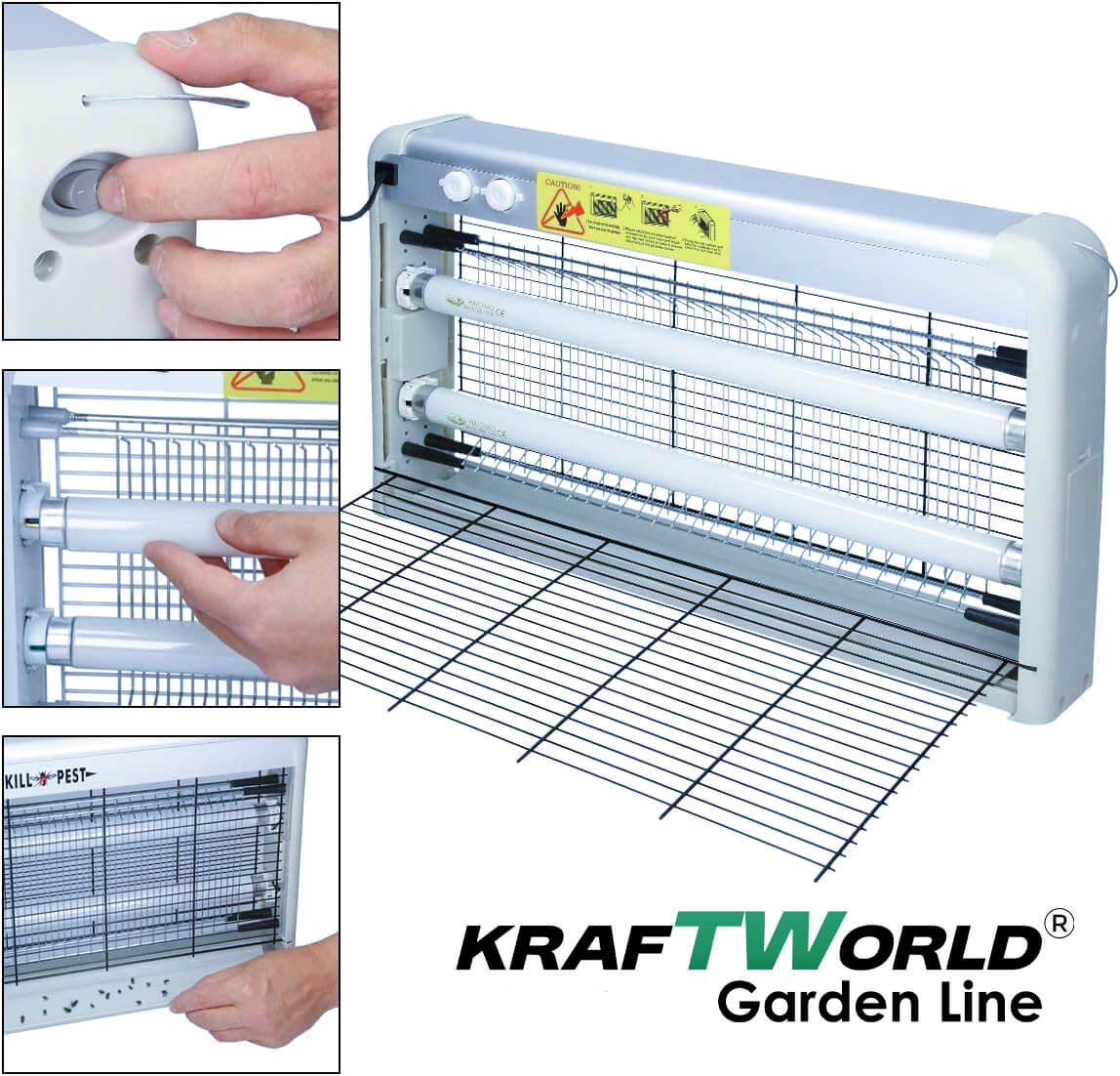 UV Лампа против насекоми KraftWorld 2x20W – Защита от комари до 80 м² ЗА ДОМА UV Лампа против насекоми KraftWorld 2x20W – Защита от комари до 80 м² - Image 4