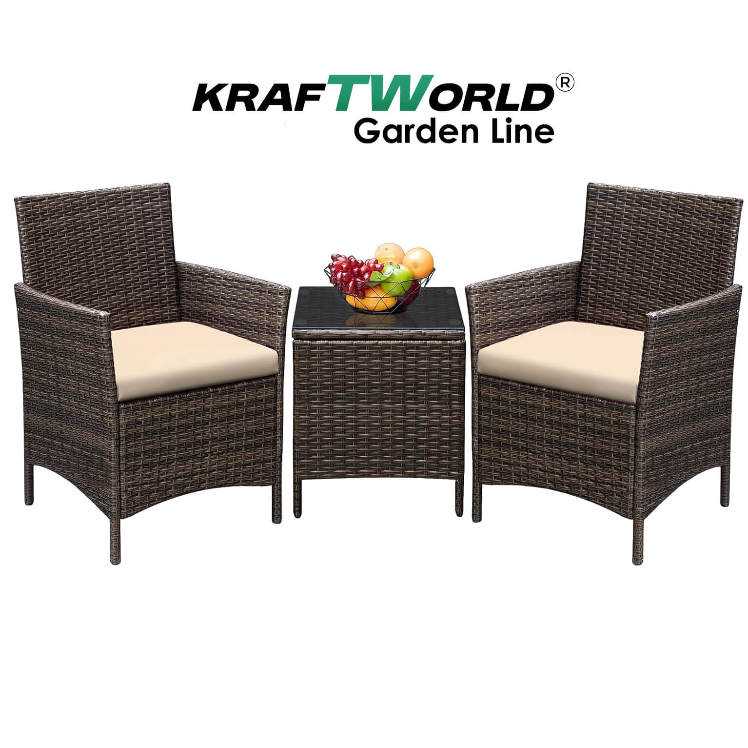 Луксозен Ратанов Комплект 2 Кресла и Маса Kraftworld Garden два стола и маса – UV и водоустойчиви МЕБЕЛИ Луксозен Ратанов Комплект 2 Кресла и Маса Kraftworld Garden два стола и маса - UV и водоустойчиви - Image 14