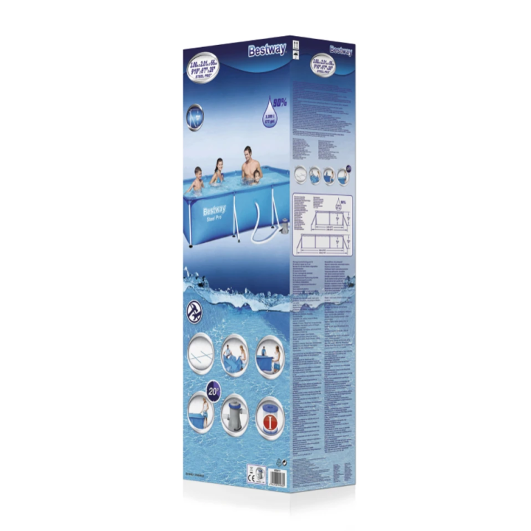 Сглобяем Басейн BESTWAY Steel Pro 56411 300x201x66 см с Филтърна Помпа Басейни Сглобяем Басейн BESTWAY Steel Pro 56411 300x201x66 см с Филтърна Помпа - Image 2