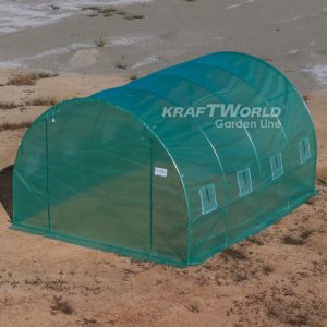 Alternative view of Покривало за оранжерия 4×3×2 м KraftWorld – армиран полиетилен, 8 прозореца