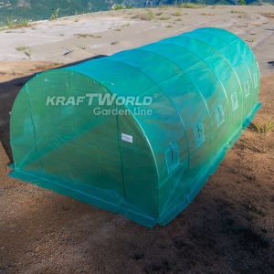 Alternative view of Покривало за оранжерия 6×3×2 м KraftWorld – армиран полиетилен, 12 прозореца