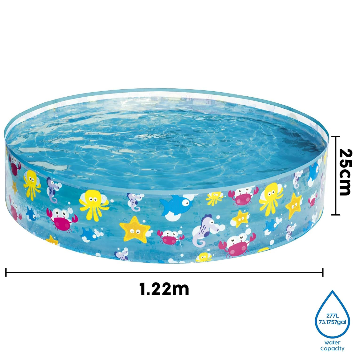 Кръгъл детски басейн Bestway 55028 Fill-N-Fun – 122 см, 277 л Басейни Кръгъл детски басейн Bestway 55028 Fill-N-Fun – 122 см, 277 л - Image 8