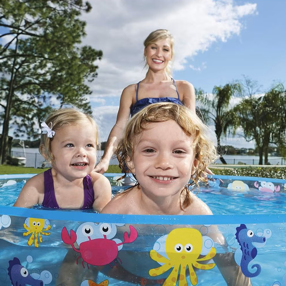 Кръгъл детски басейн Bestway 55028 Fill-N-Fun – 122 см, 277 л Басейни Кръгъл детски басейн Bestway 55028 Fill-N-Fun – 122 см, 277 л - Image 6
